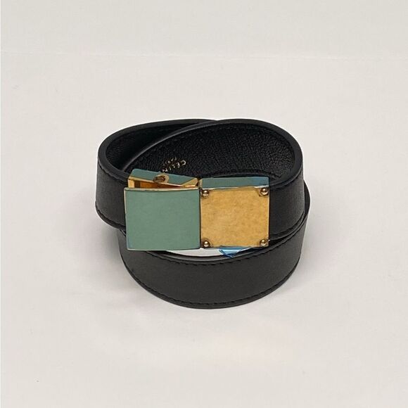 Celine Leather Double Strap Bracelet size M - Picture 1 of 9
